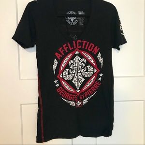 Women’s Affliction tee size medium
